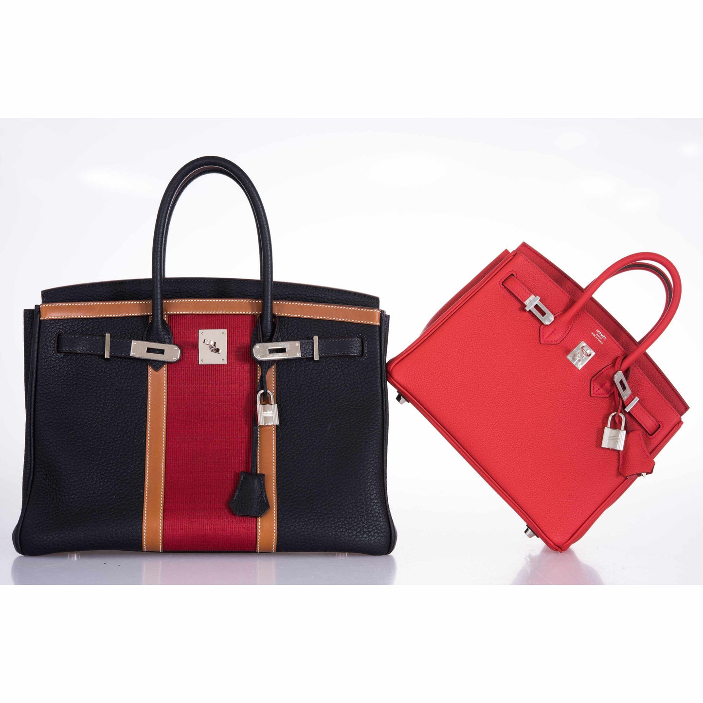 Hermes Birkin 25 Geranium Togo Palladium Hardware