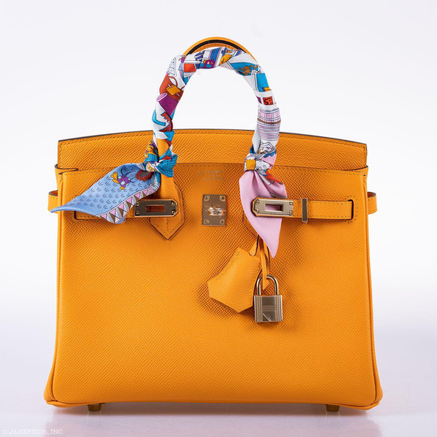 Hermes Birkin 25 HSS Jaune d'Or Epsom Gold Hardware - 2020, Y