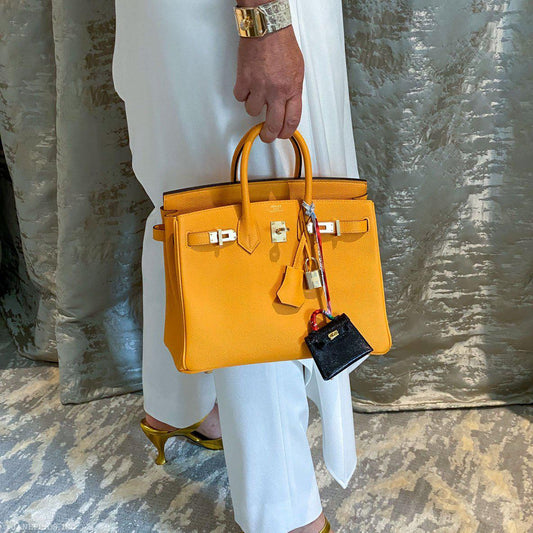 Hermes Birkin 25 HSS Jaune d'Or Epsom Gold Hardware - 2020, Y