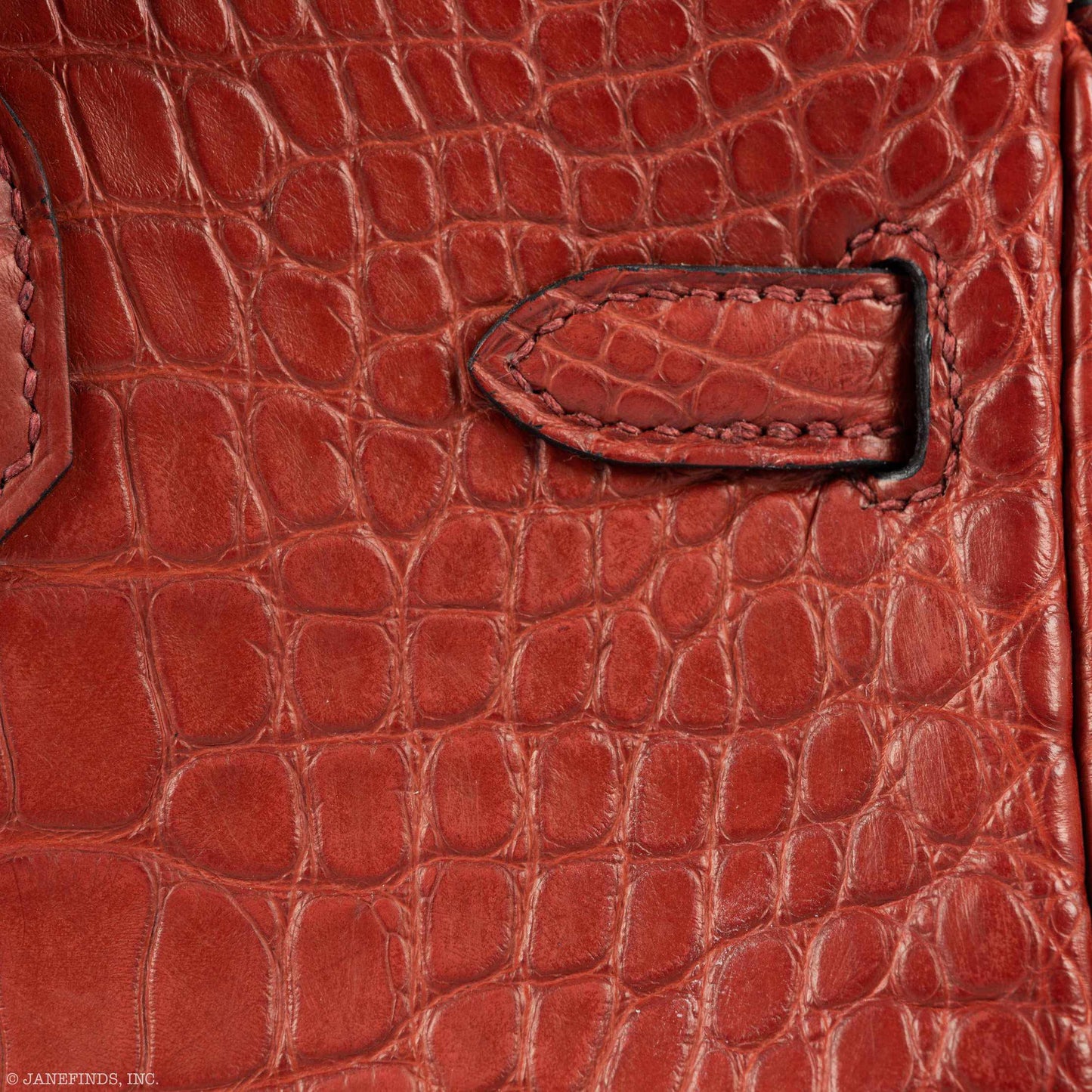 Hermes Birkin 25 HSS Rouge H Alligator & Orange Interior Gold Hardware