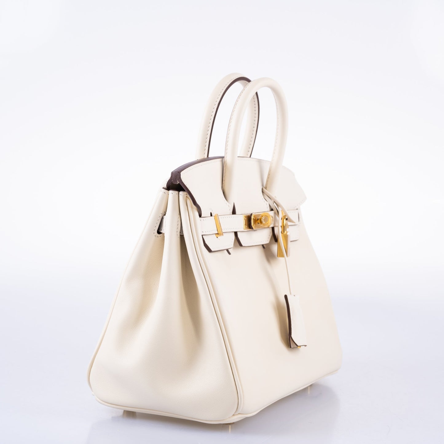 Hermes Birkin 25 Nata Swift leather Gold Hardware - 2021, Z