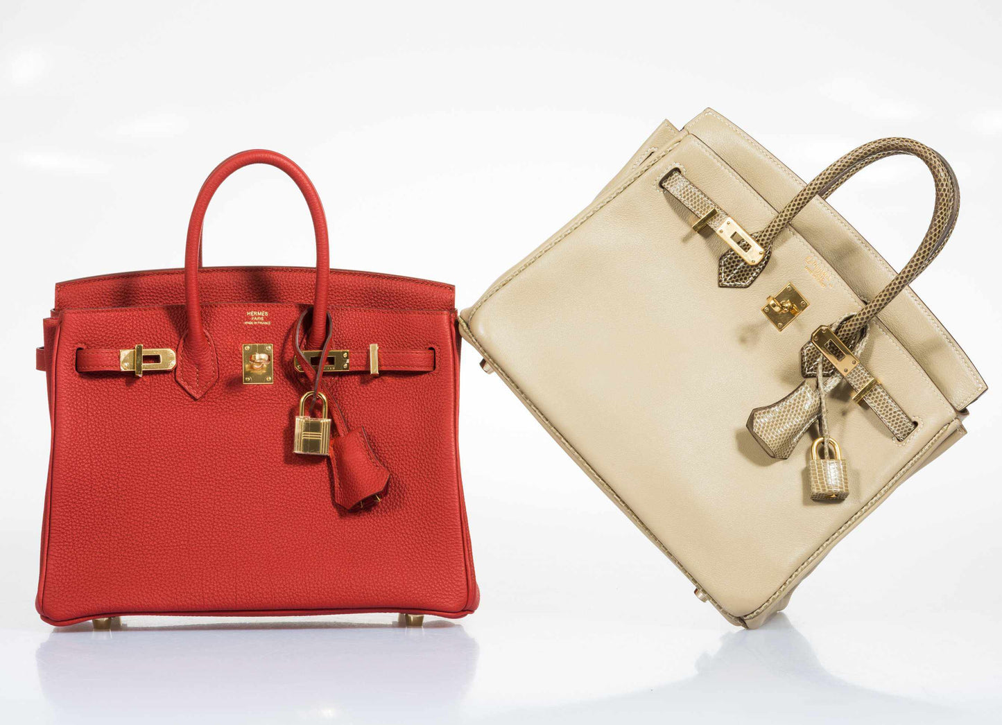 Hermes Birkin 25 Red Vermillion Togo Gold Hardware