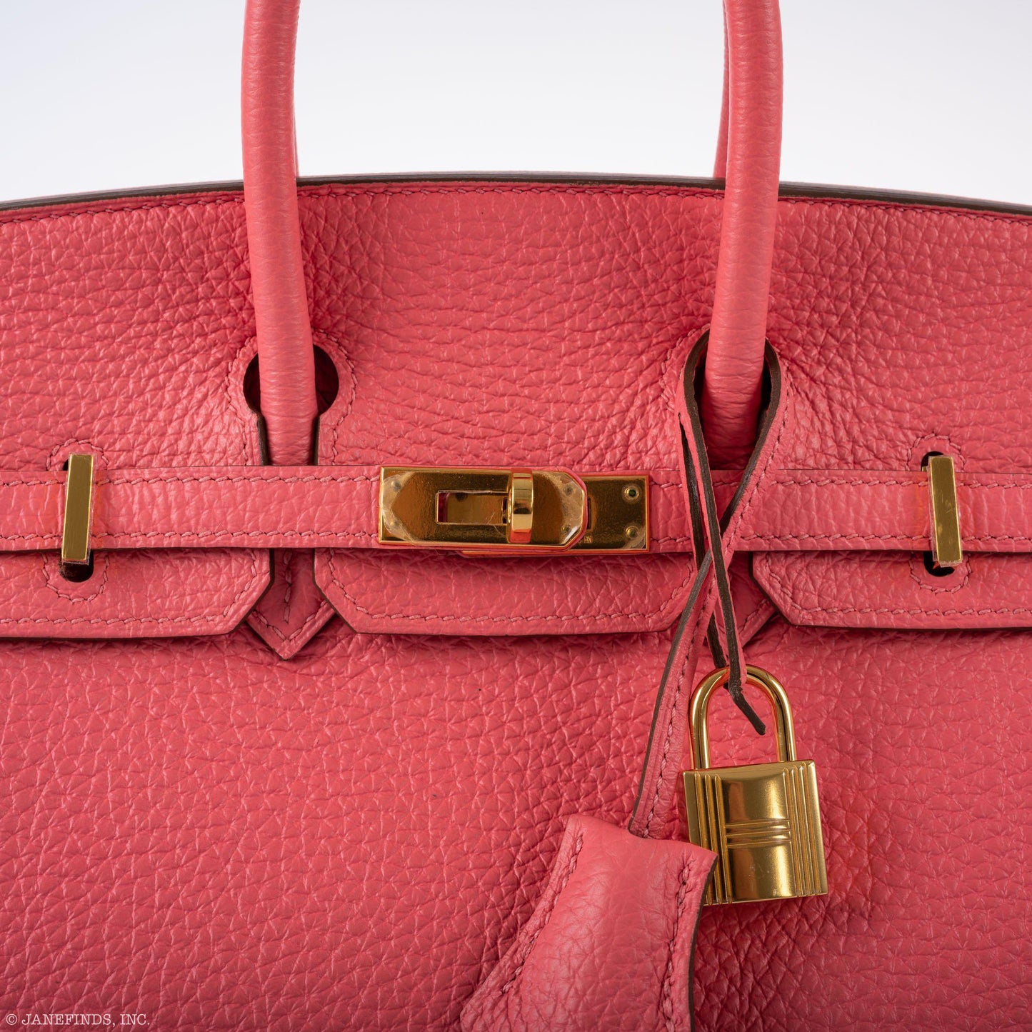 Hermes Birkin 25 Rose Lipstick Togo Gold Hardware - 2013, Q Square