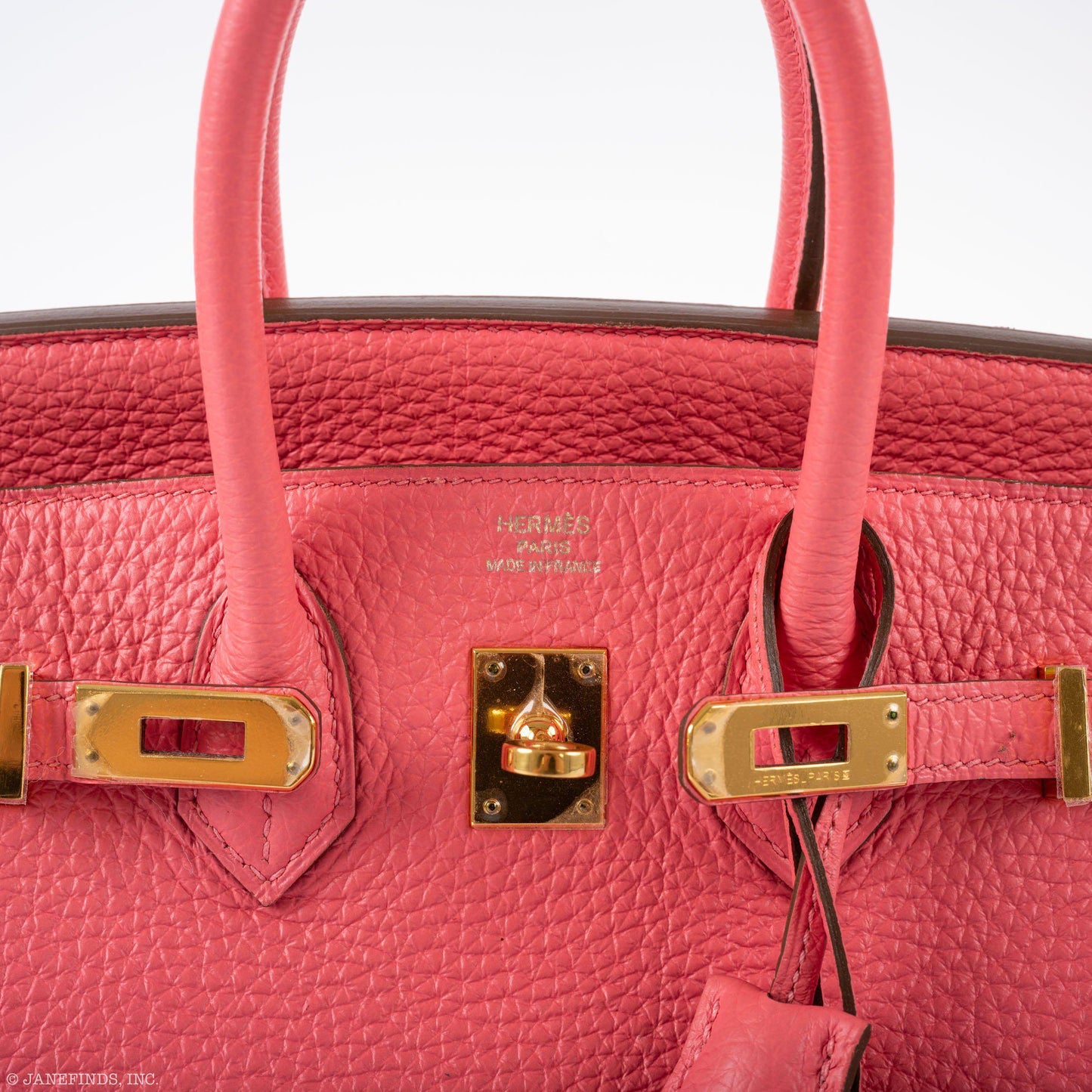 Hermes Birkin 25 Rose Lipstick Togo Gold Hardware - 2013, Q Square