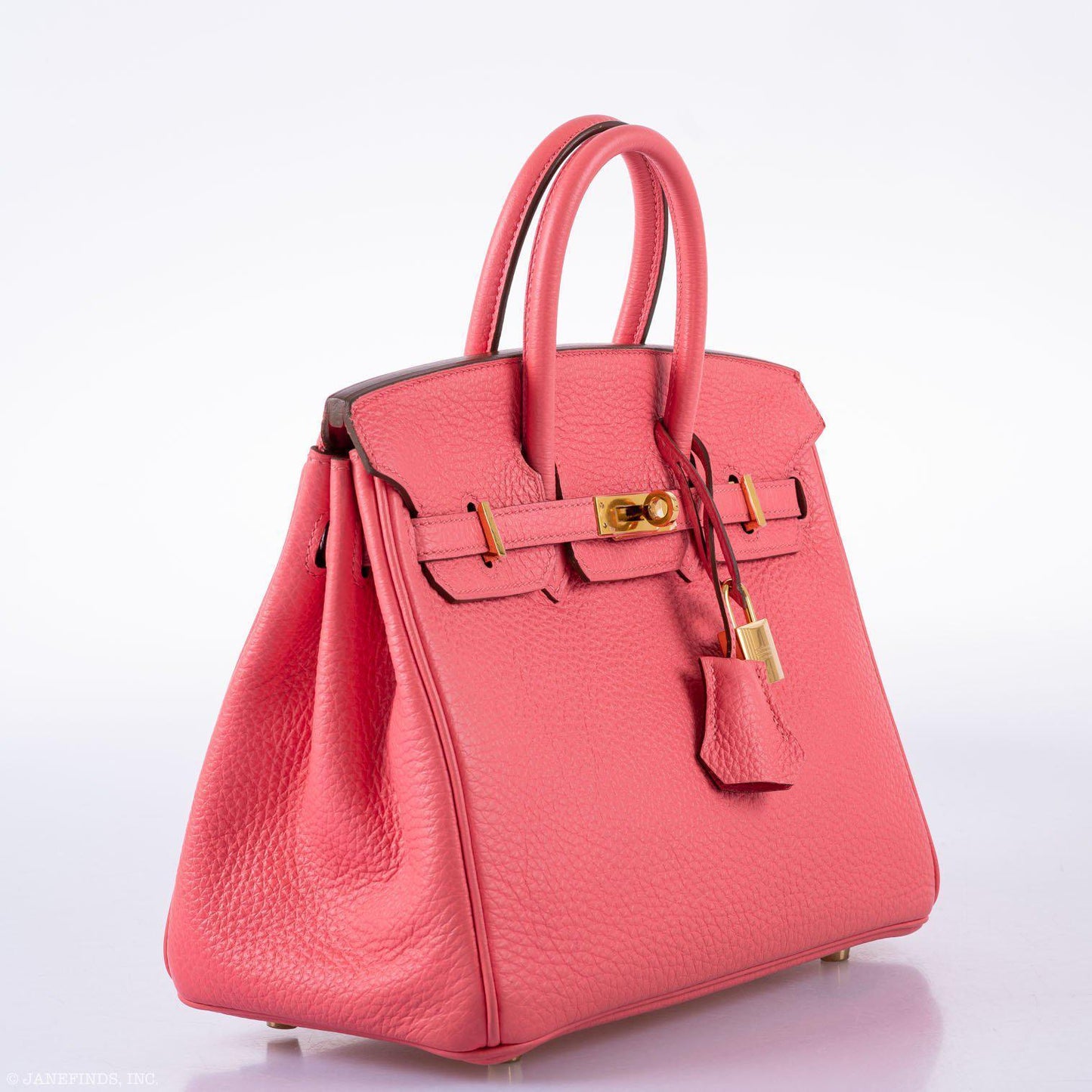 Hermes Birkin 25 Rose Lipstick Togo Gold Hardware - 2013, Q Square