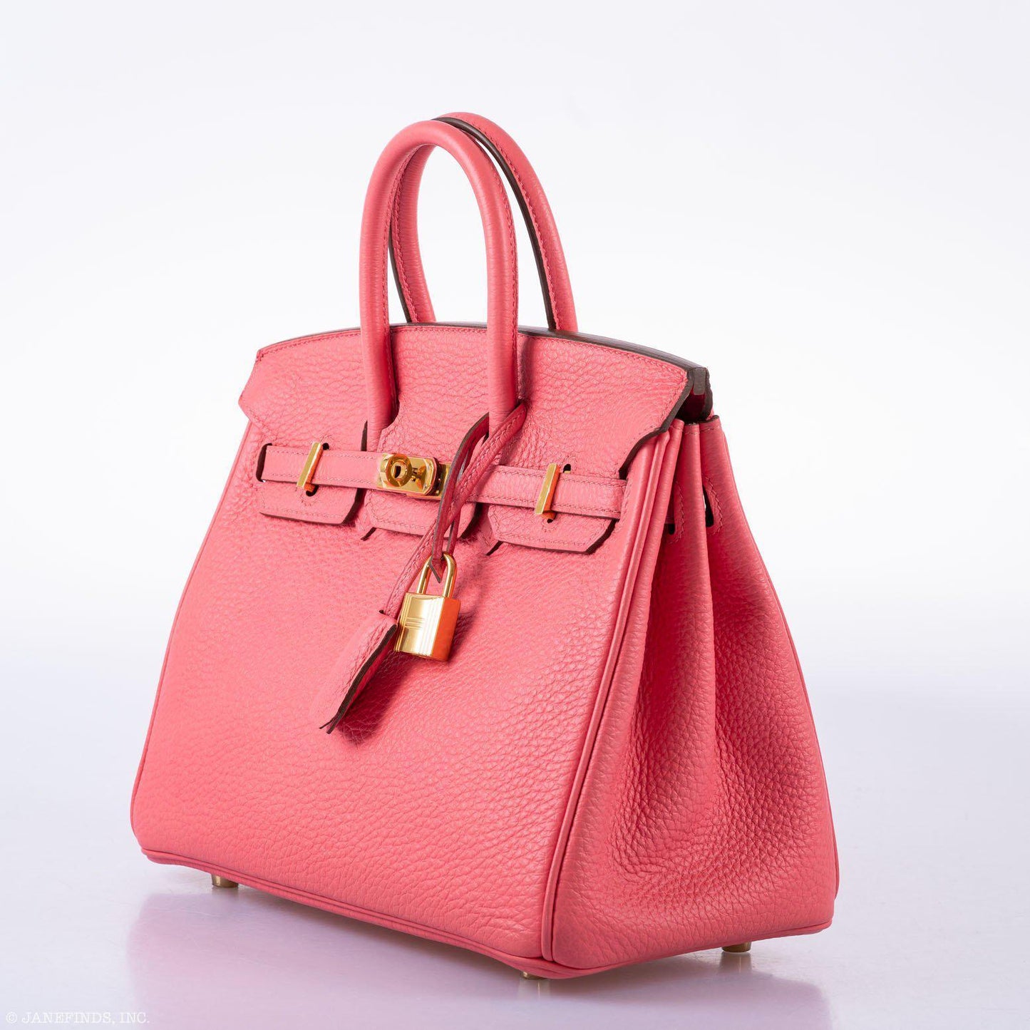 Hermes Birkin 25 Rose Lipstick Togo Gold Hardware - 2013, Q Square