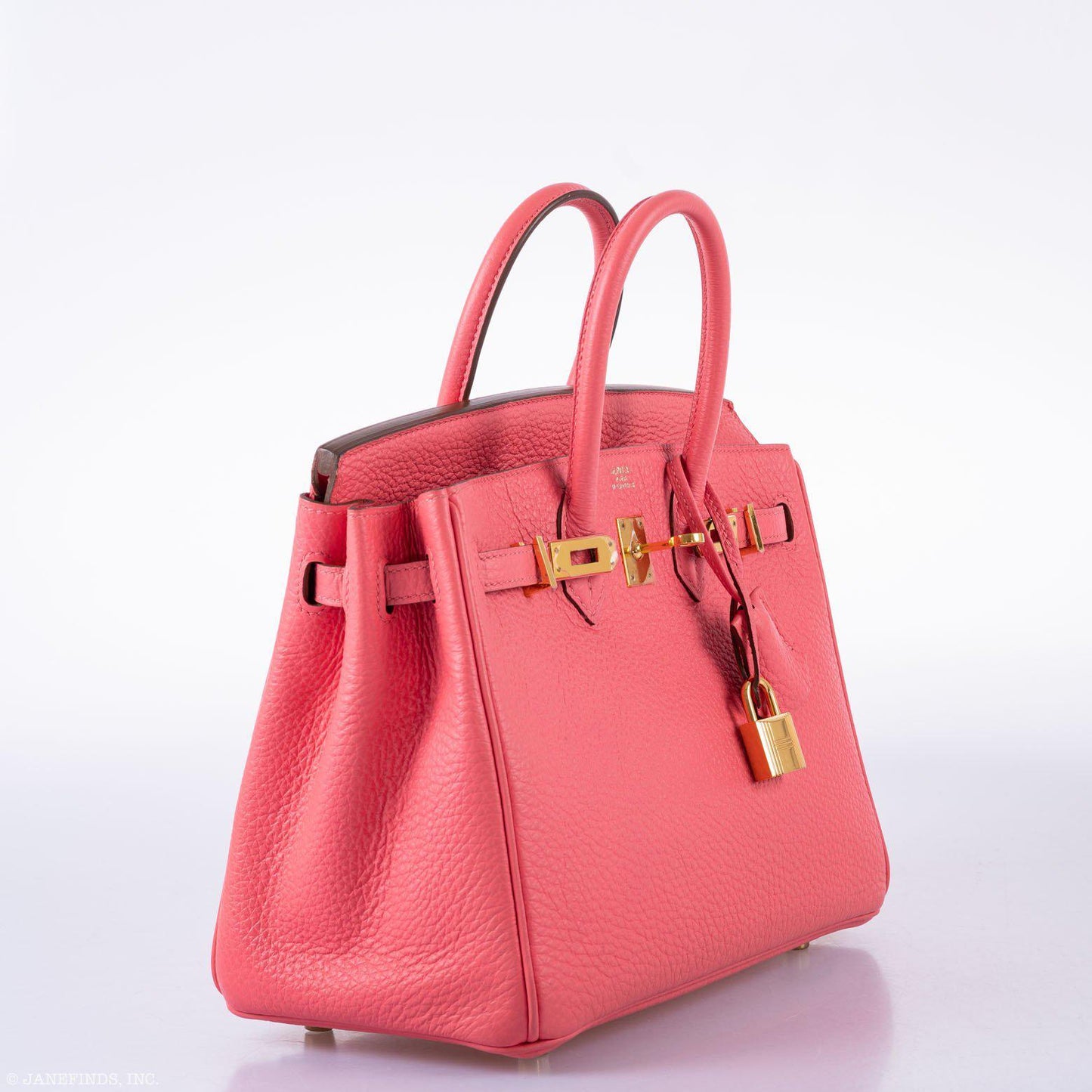 Hermes Birkin 25 Rose Lipstick Togo Gold Hardware - 2013, Q Square