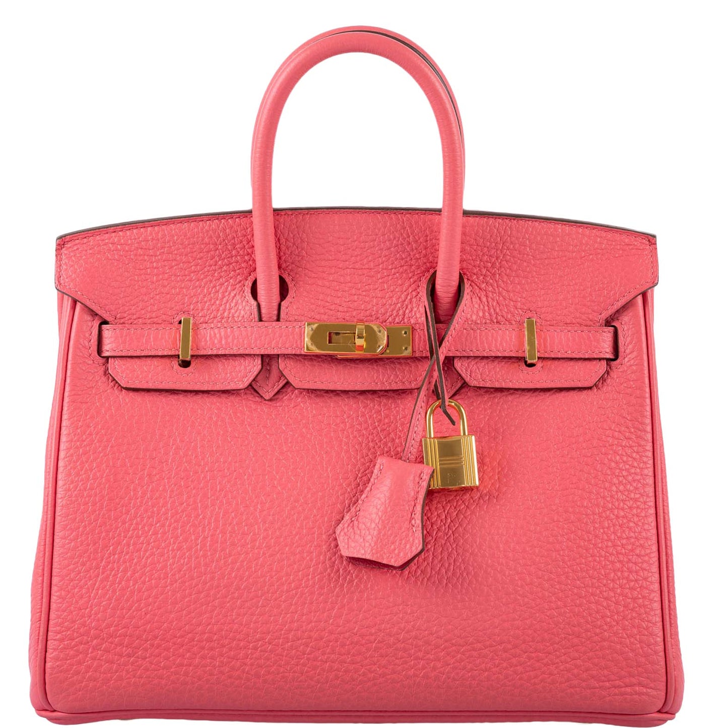 Hermes Birkin 25 Rose Lipstick Togo Gold Hardware - 2013, Q Square