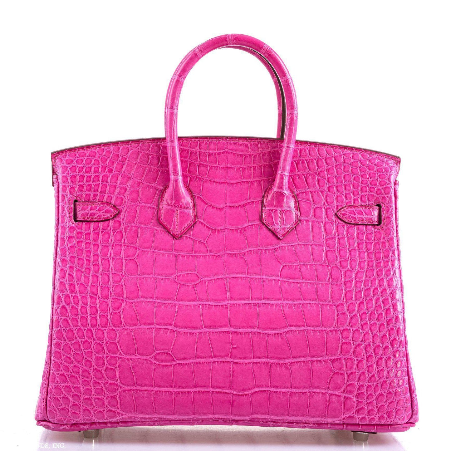 Hermes Birkin 25 Rose Shocking Matte Alligator Palladium Hardware- 2020,Y