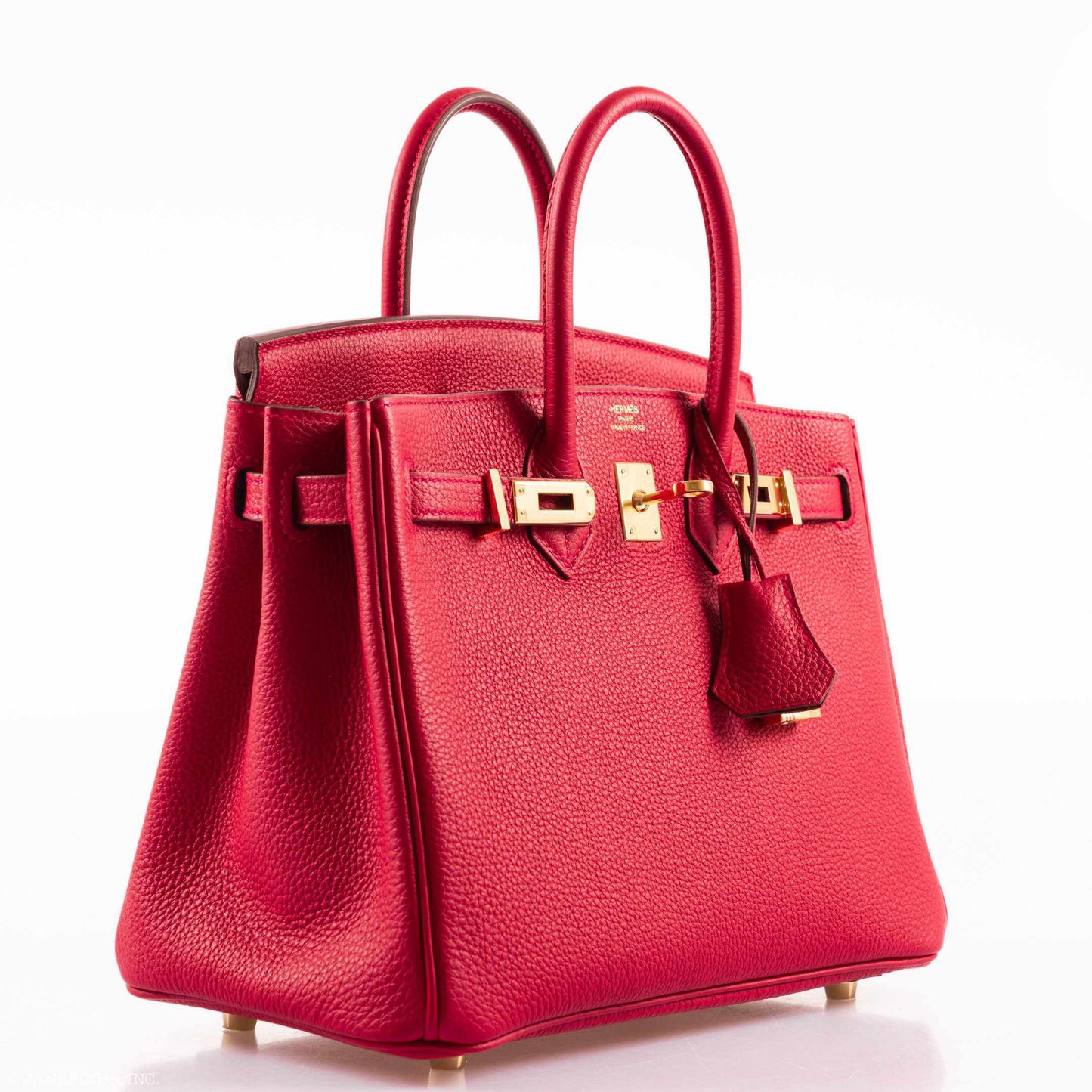 Hermes Birkin 25 Rouge Vif Togo Gold Hardware