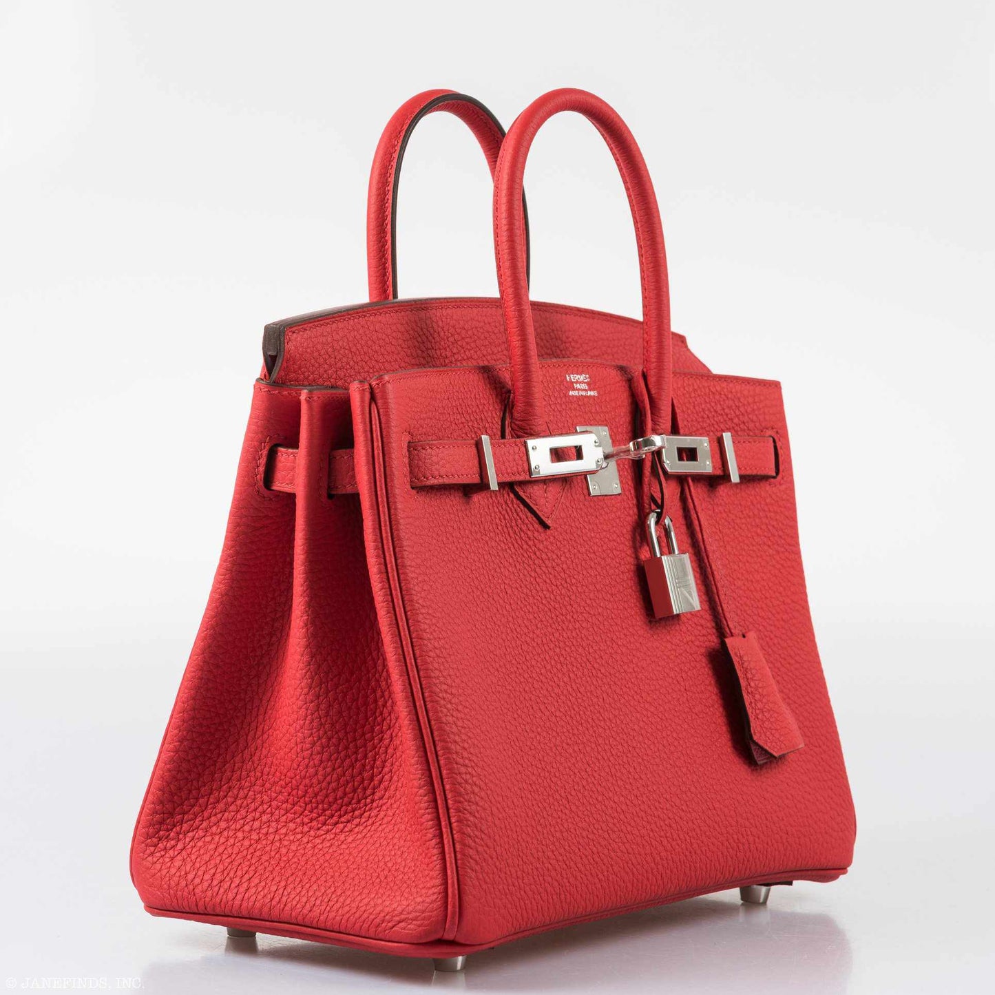 Hermes Birkin 25 Rouge de Coeur Togo Palladium Hardware