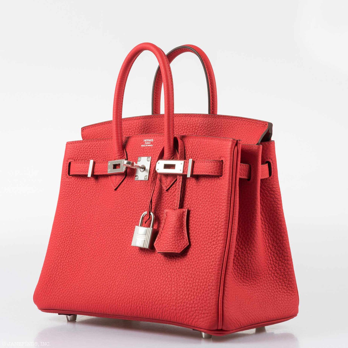 Hermes Birkin 25 Rouge de Coeur Togo Palladium Hardware