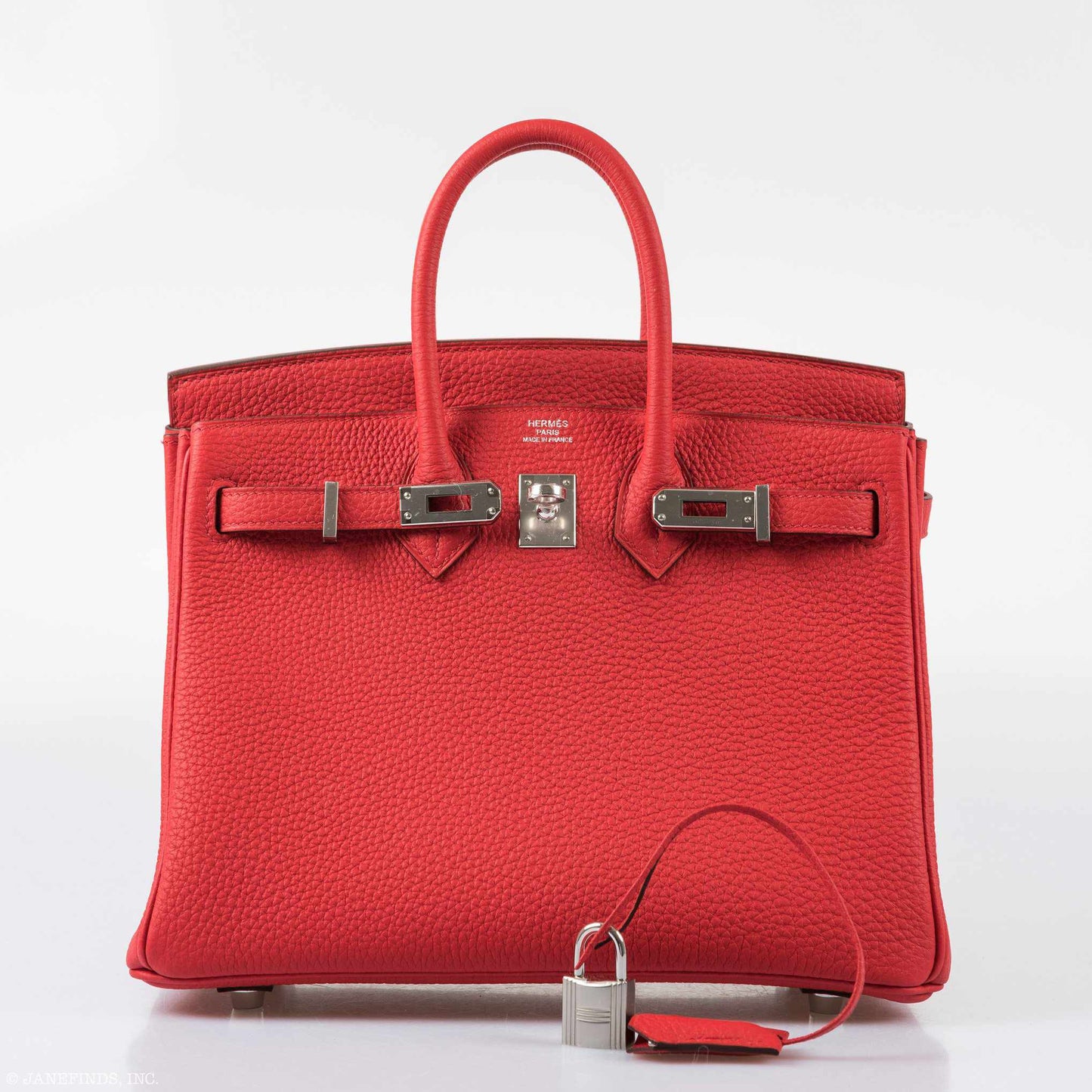 Hermes Birkin 25 Rouge de Coeur Togo Palladium Hardware