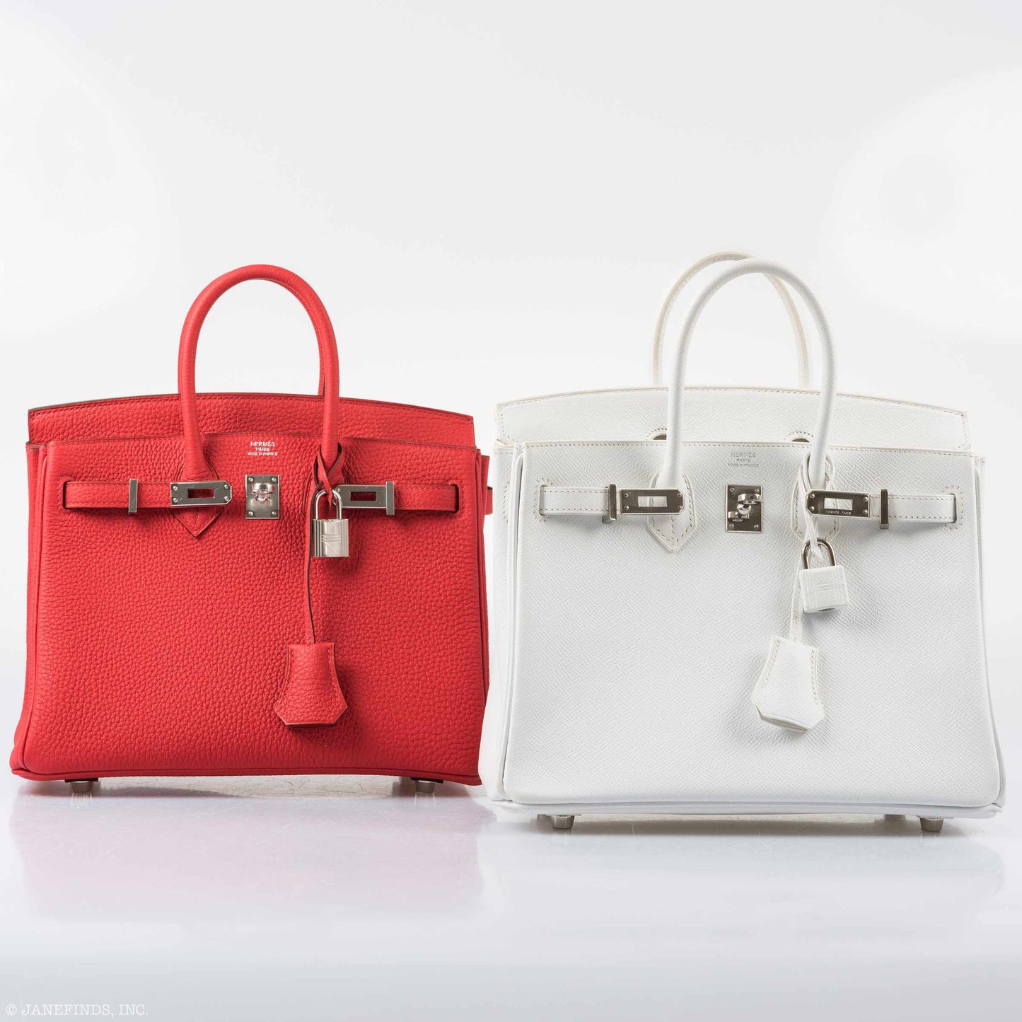 Hermes Birkin 25 Rouge de Coeur Togo Palladium Hardware