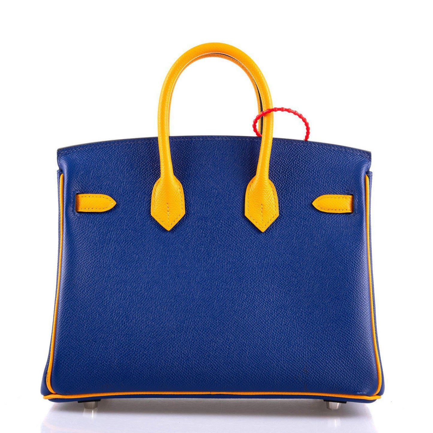 Hermes HSS Birkin 25 Jaune D’Or & Blue Electric Epsom Brushed Palladium Hardware - 2018, C