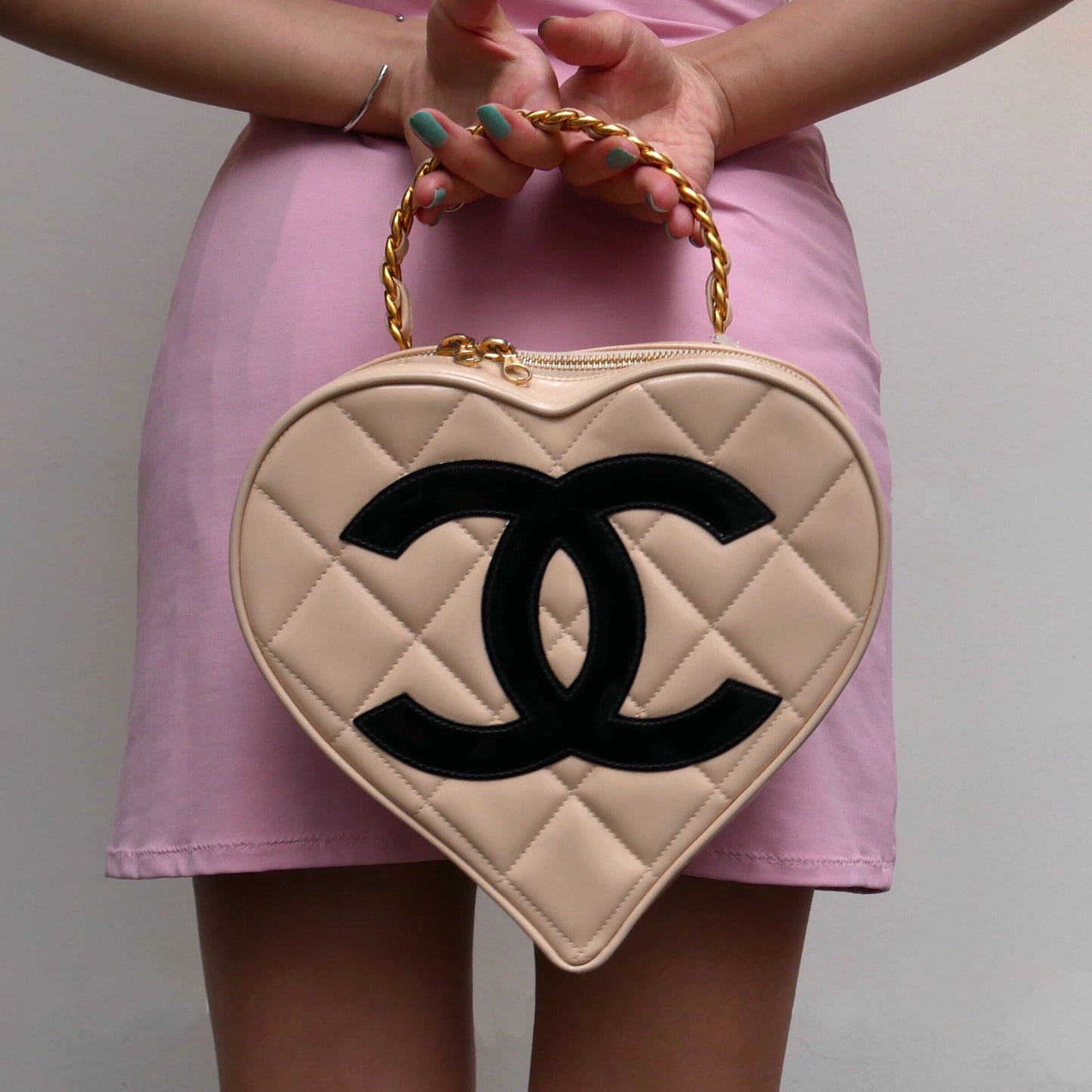 CHANEL * 1995 Heart Vanity Handbag