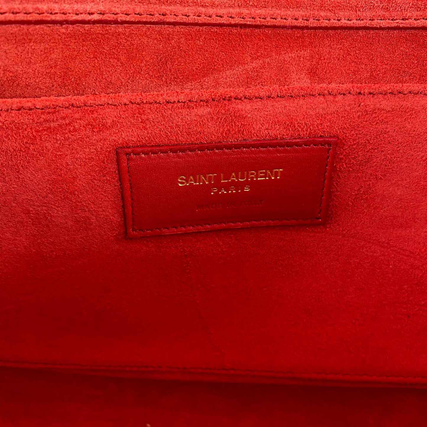 Saint Laurent Red Clutch Bag