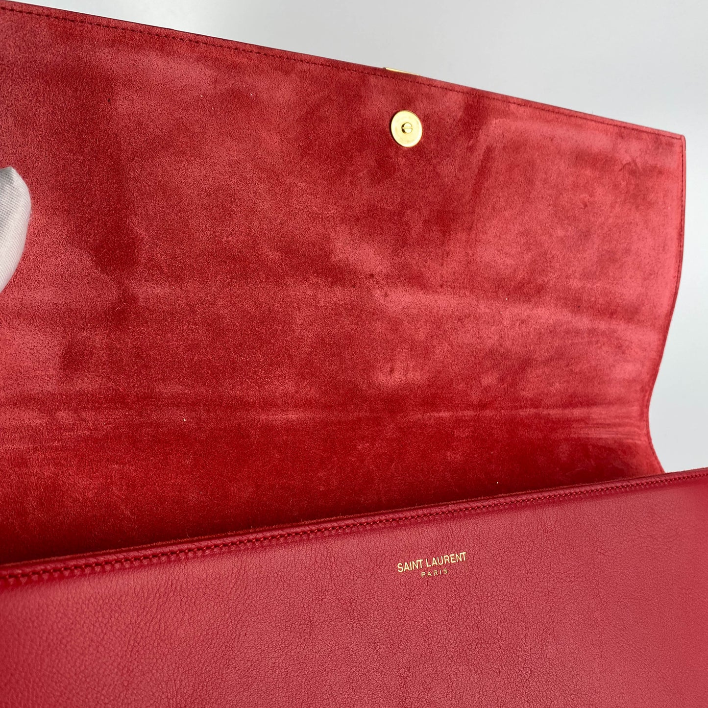 Saint Laurent Red Clutch Bag