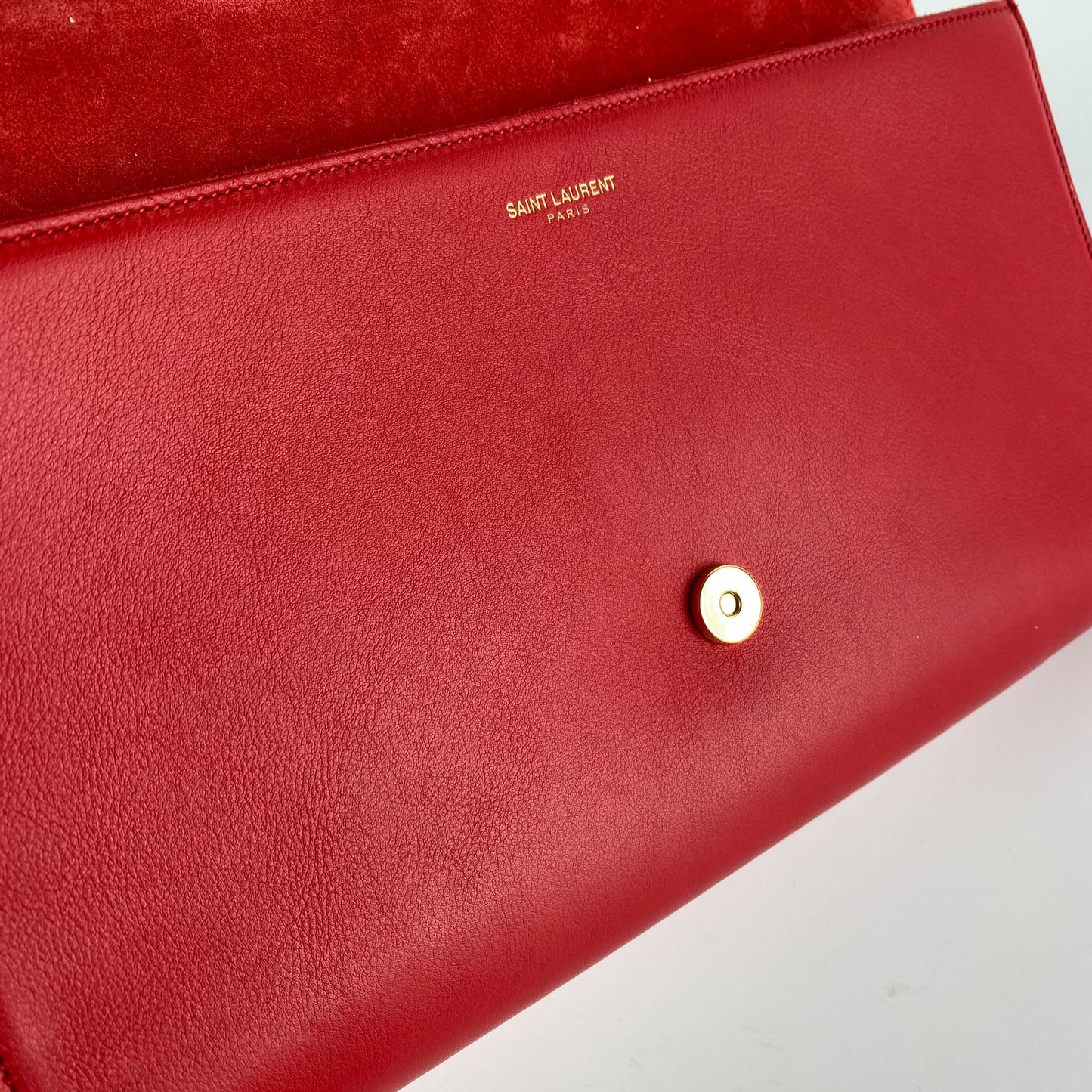 Saint Laurent Red Clutch Bag