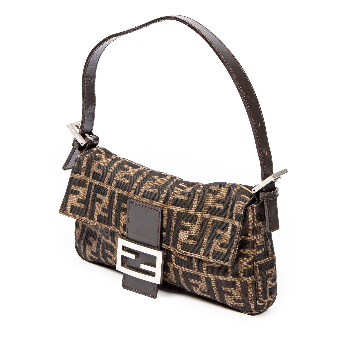 FENDI Zucca Canvas Baguette