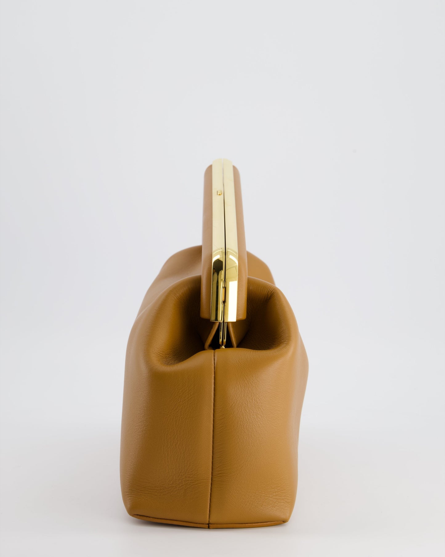 Fendi First Midi Tan Leather Bag with Gold Hardware