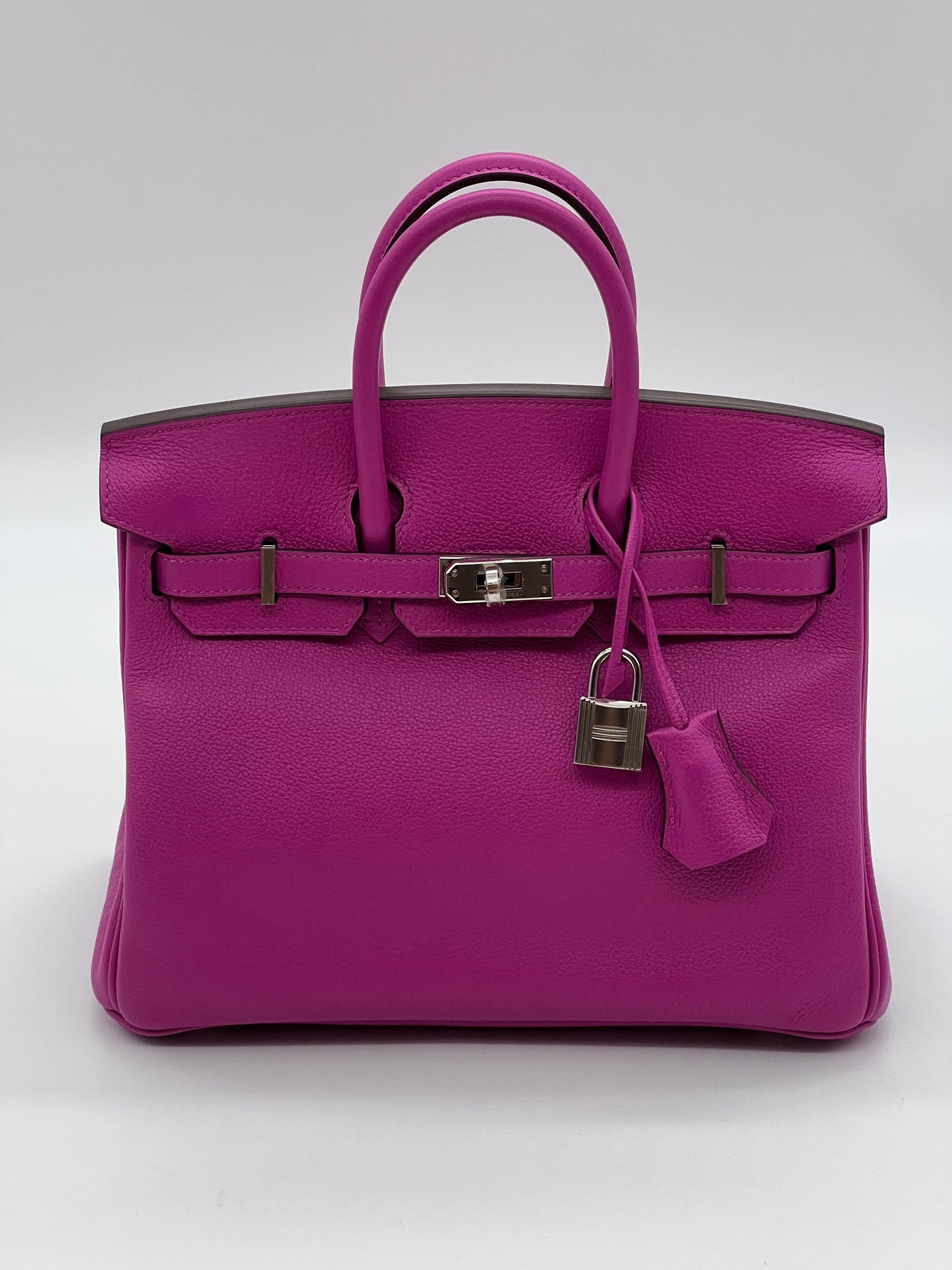 Hermes Birkin 25 Verso Magnolia / Capucine Novillo Leather