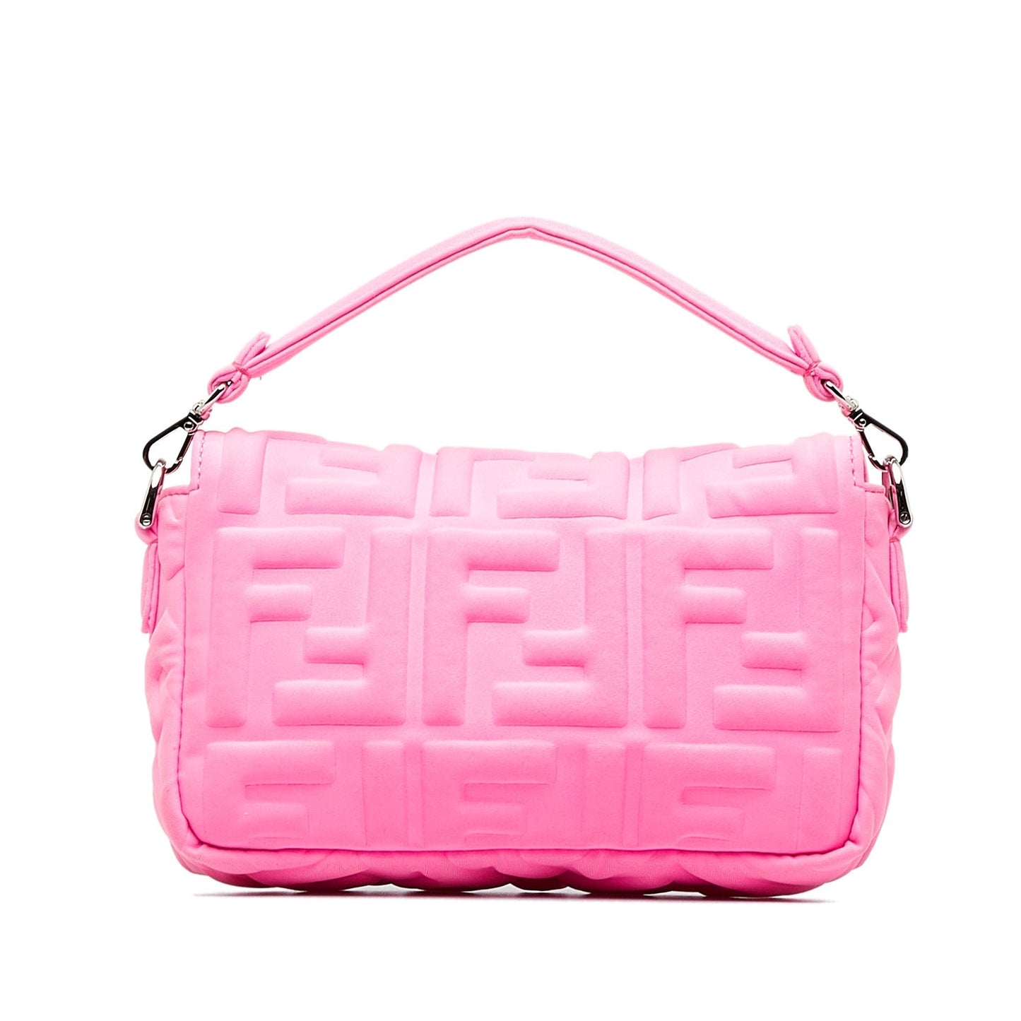 FENDI Mini FF Embossed Lycra Baguette