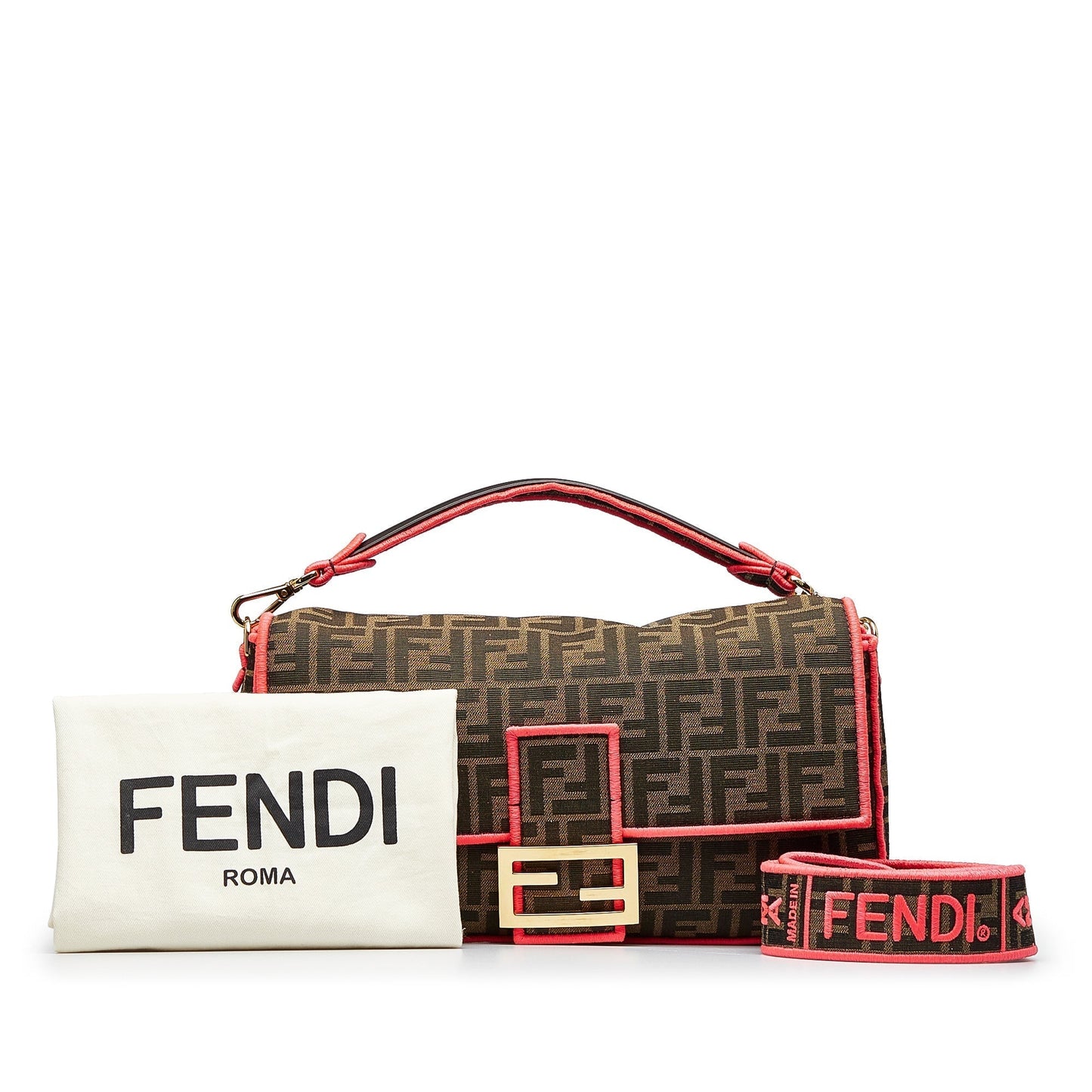 FENDI Zucca Baguette Satchel