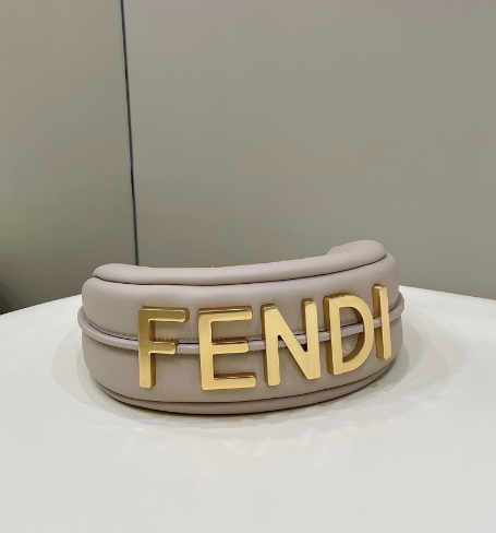 Fendi Fendigraphy Beige Small Shoulder Bag