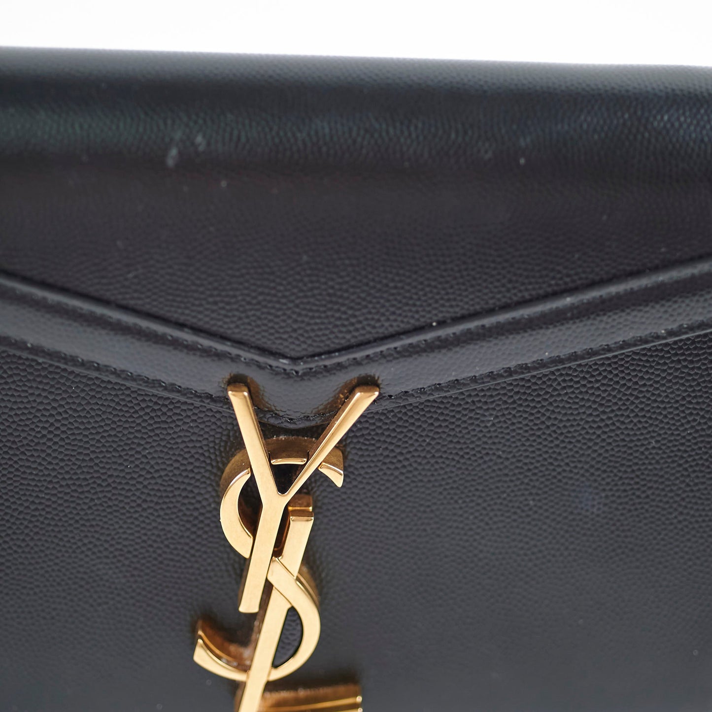 Saint Laurent Cassandra Wallet on Chain WOC Black