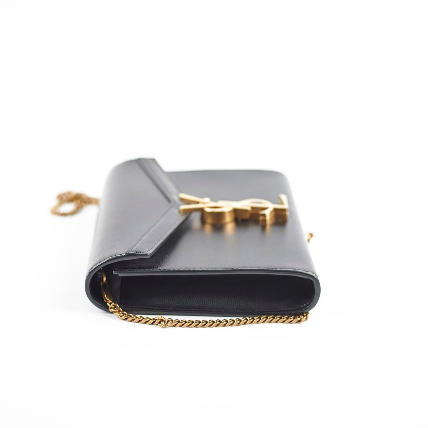 Saint Laurent Cassandra Wallet on Chain WOC Black