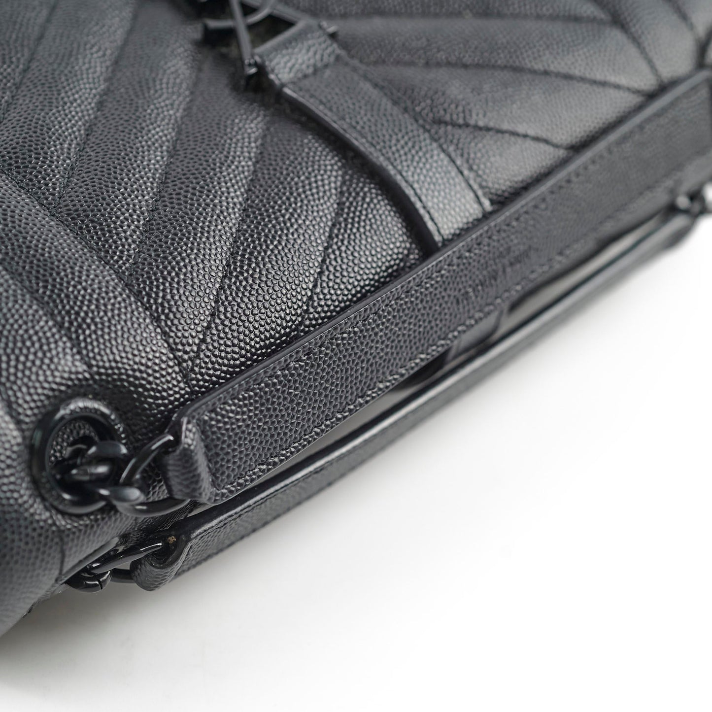 Saint Laurent Envelope Quilted Black Bag