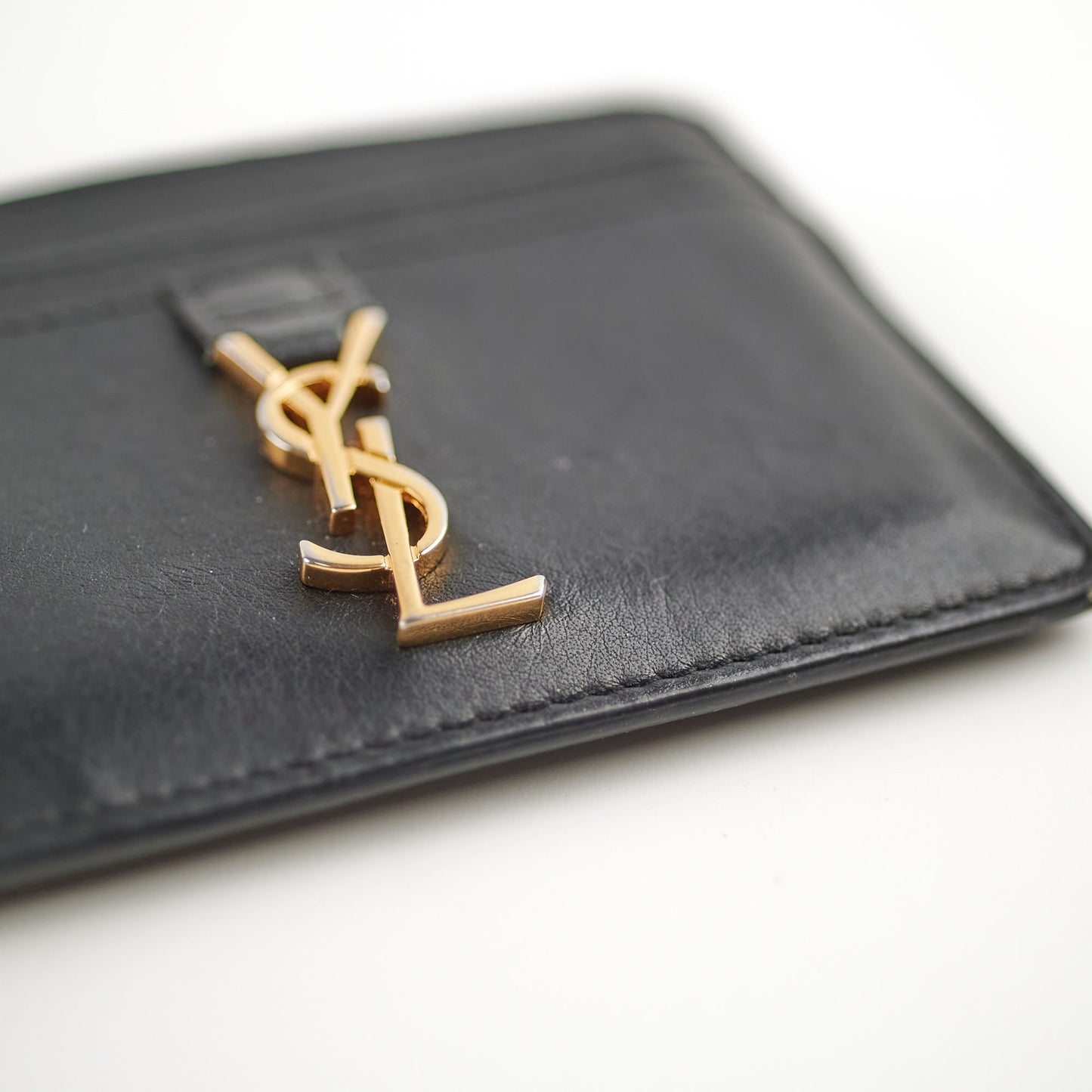 Saint Laurent Black leather Cardholder