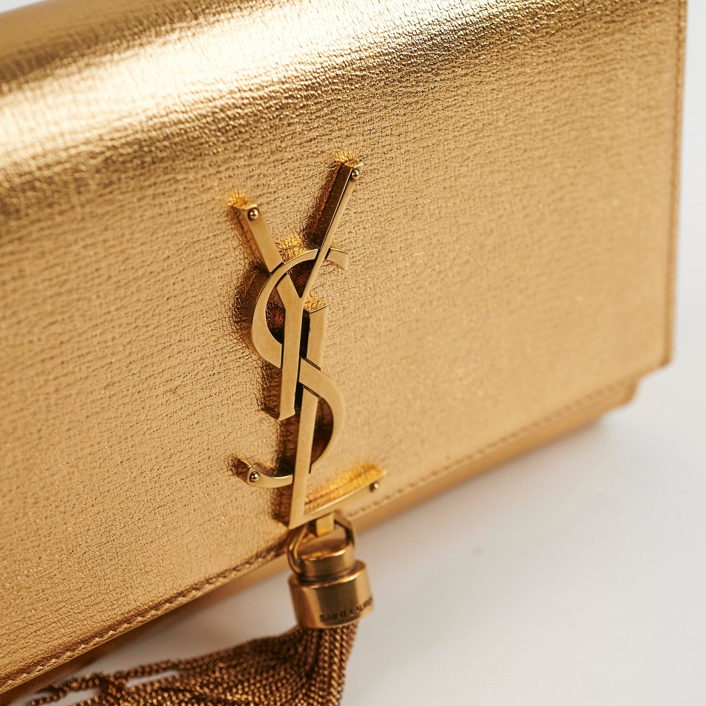 Saint Laurent Small Kate Tassle Bag Gold