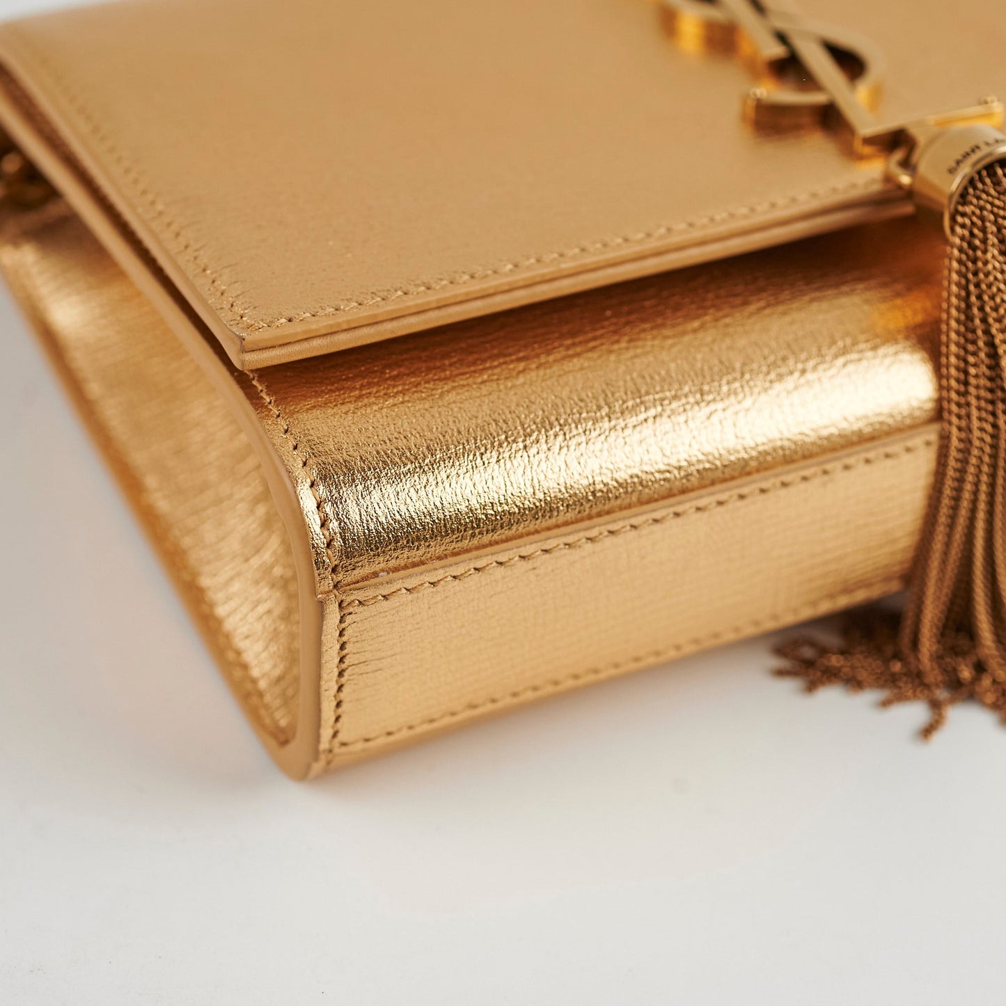 Saint Laurent Small Kate Tassle Bag Gold