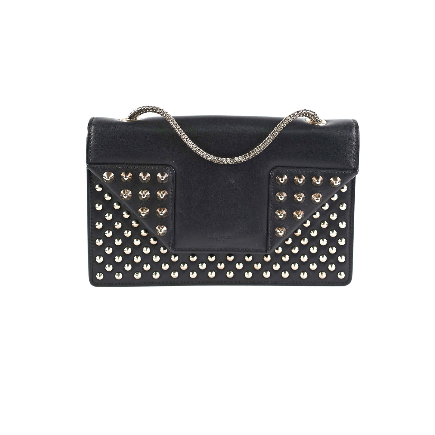 Saint Laurent Black Studded Crossbody Bag