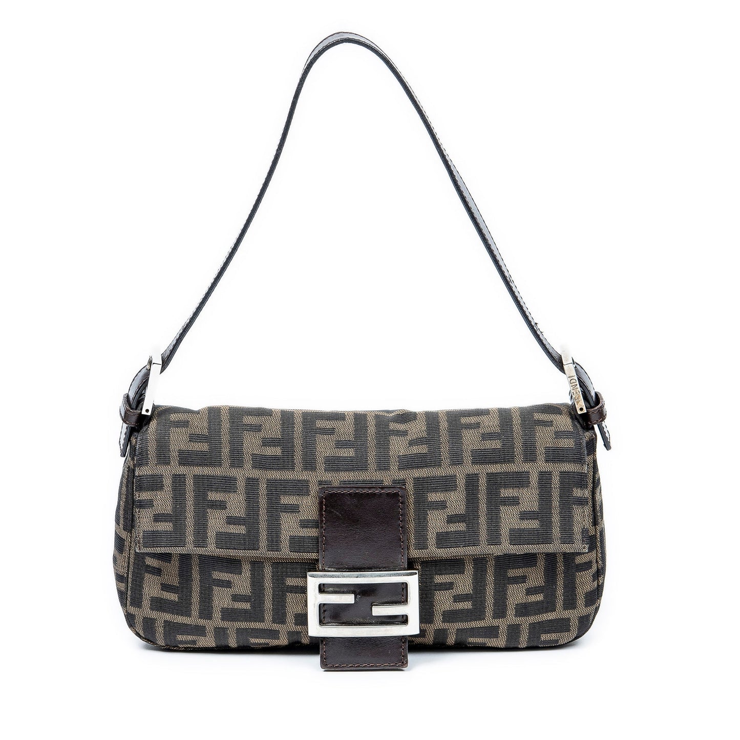 FENDI Zucca Canvas Baguette