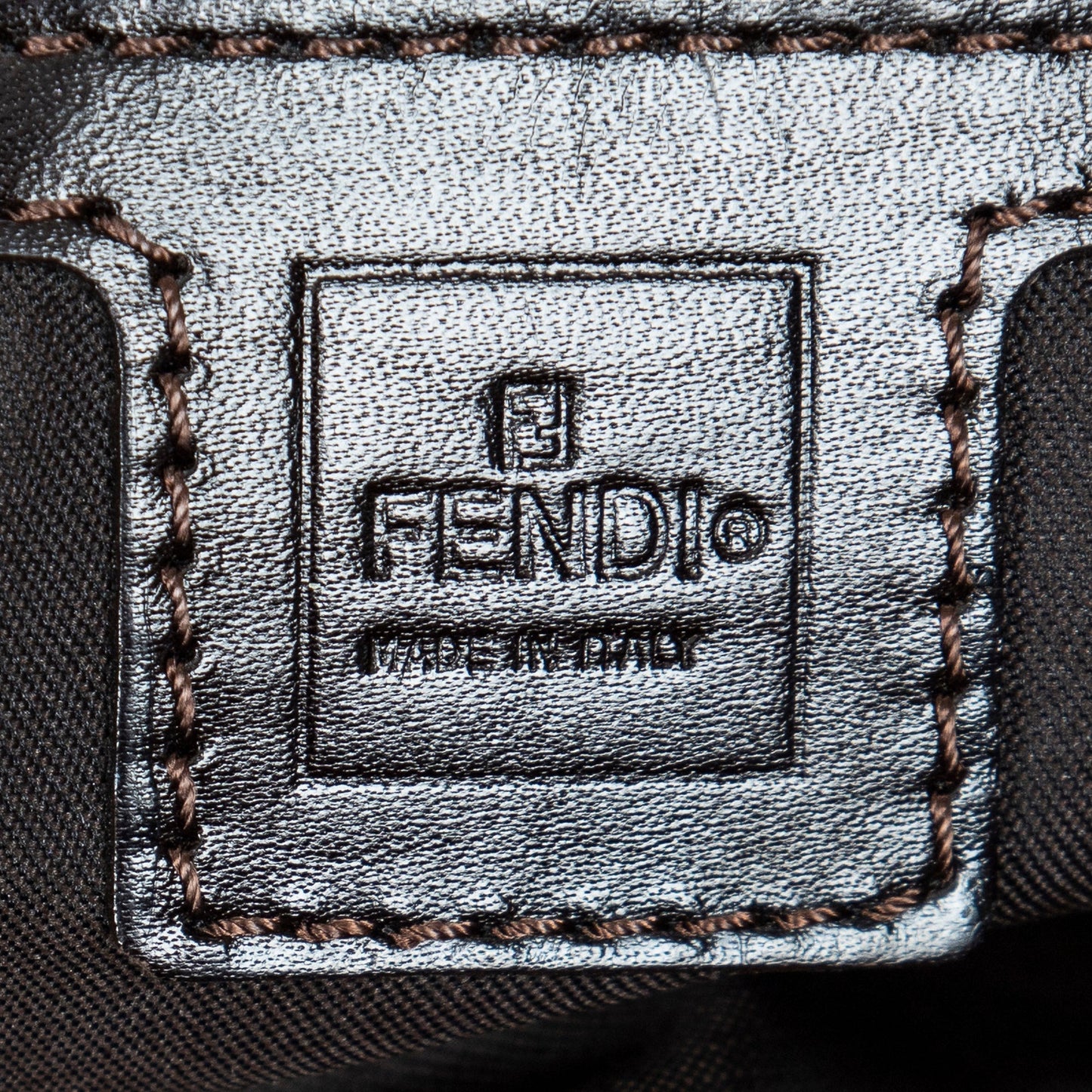 FENDI Zucca Canvas Baguette