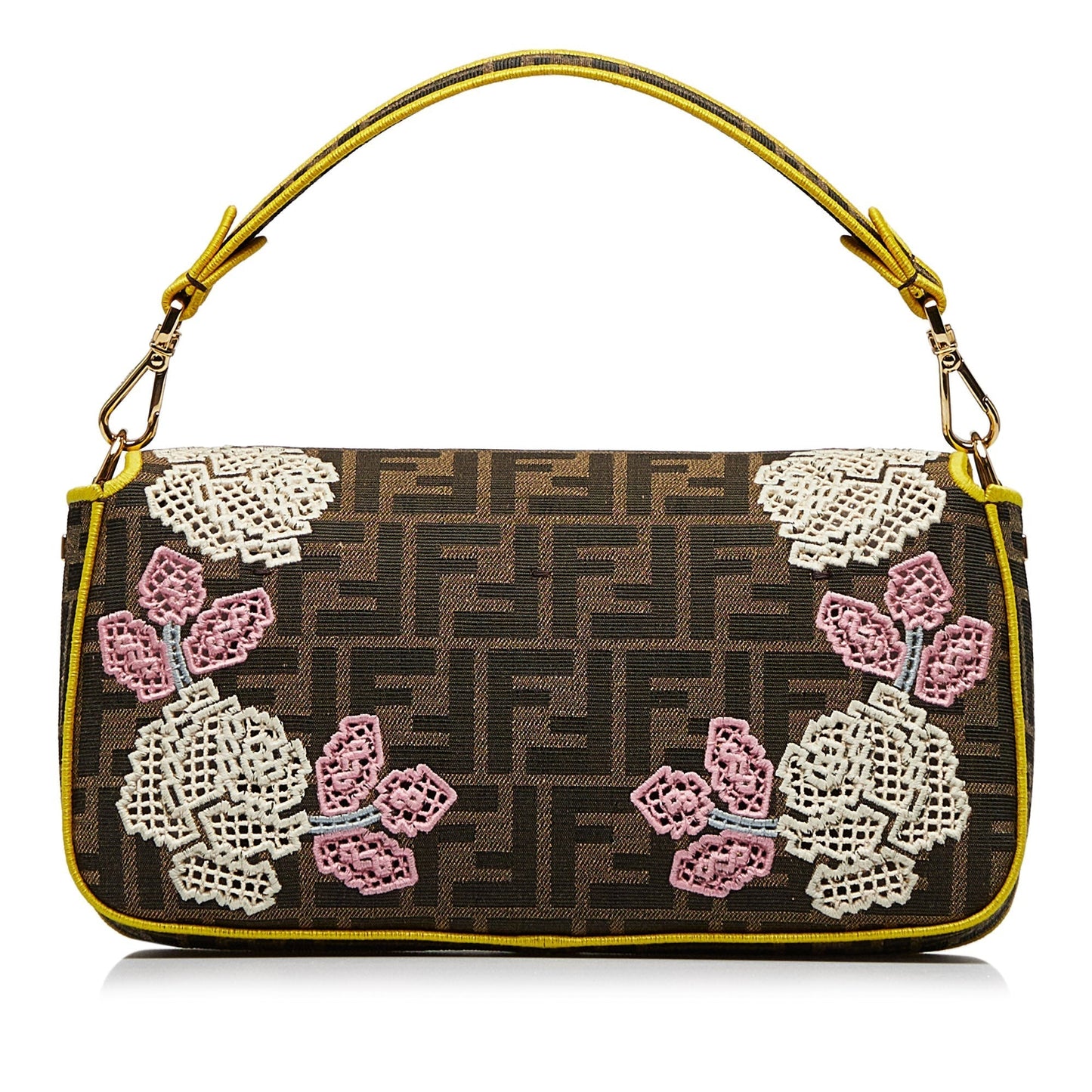 FENDI Embroidered Zucca Baguette