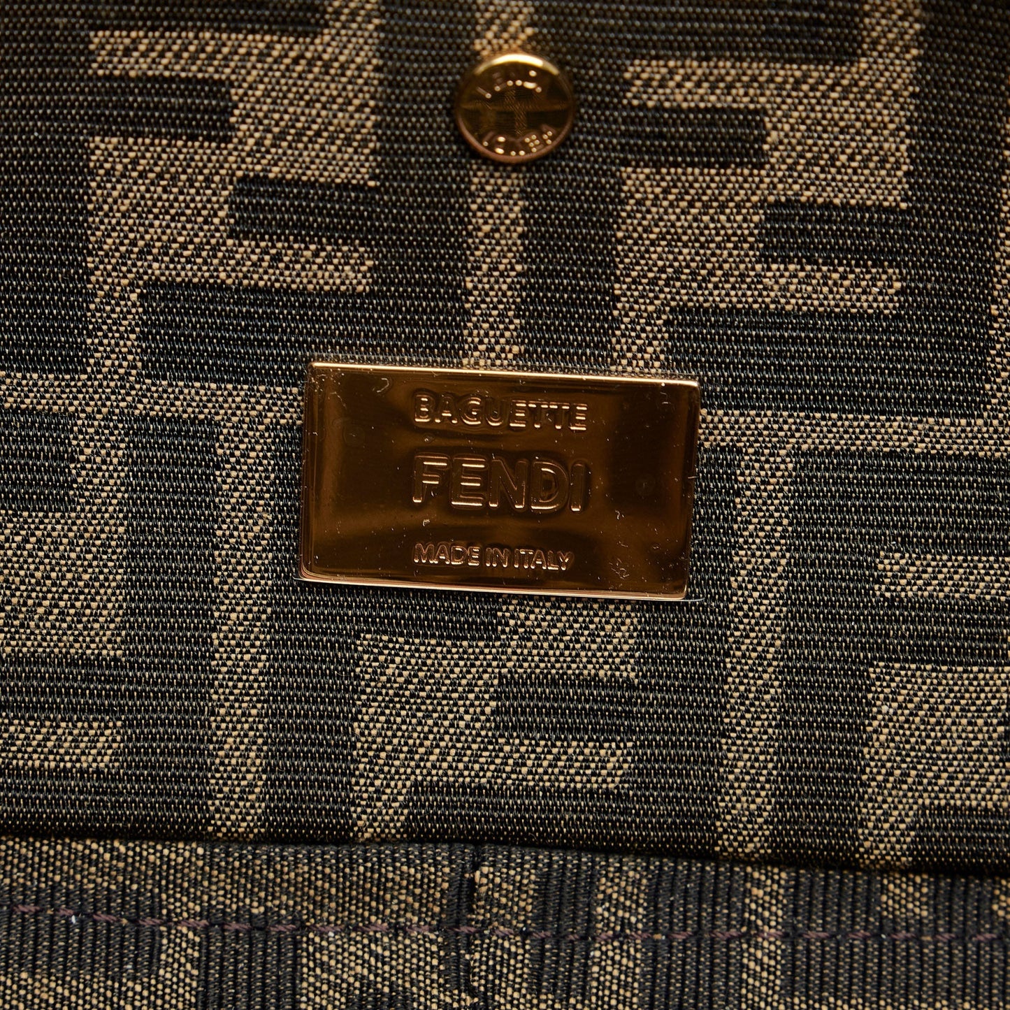 FENDI Embroidered Zucca Baguette