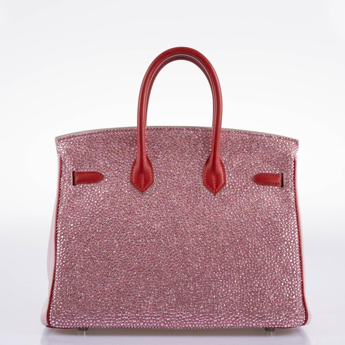 Vintage Hermes Birkin 25 ‘Pink Princess’ HSS Rose Dragee & Rouge Tomate Swift with Palladium Hardware