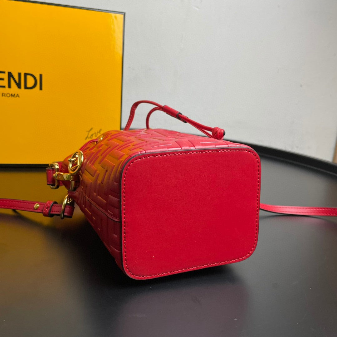 Fendi Mon Tresor Red Mini Bag For Woman 18cm/7in