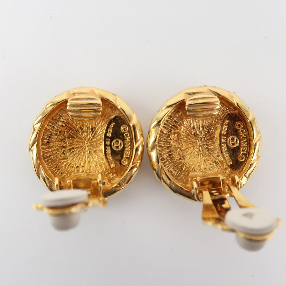 Chanel Chanel Coco Mark Earring Vintage G Plated Bronze  17.0g COCO Mark  【 Secondary】 A  Earring Vintage Earring