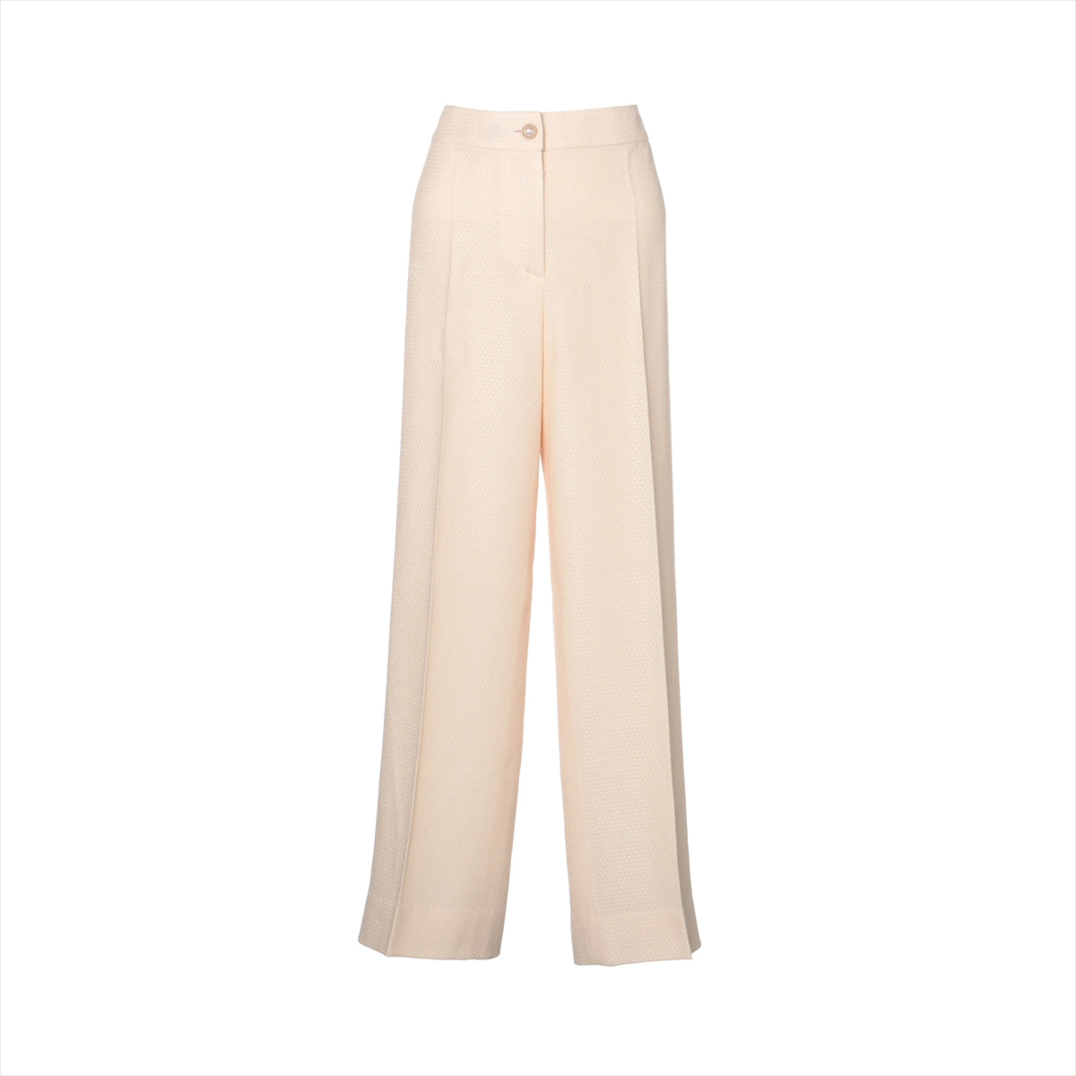 Chanel Coco 02P Wool Pants 40  Beige P19354V11291