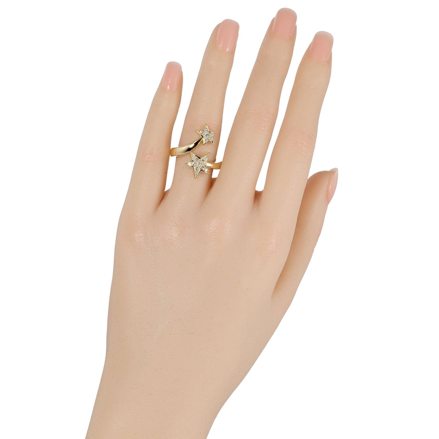 Chanel Comet 11 Ring K18YG Yellow G Diamond