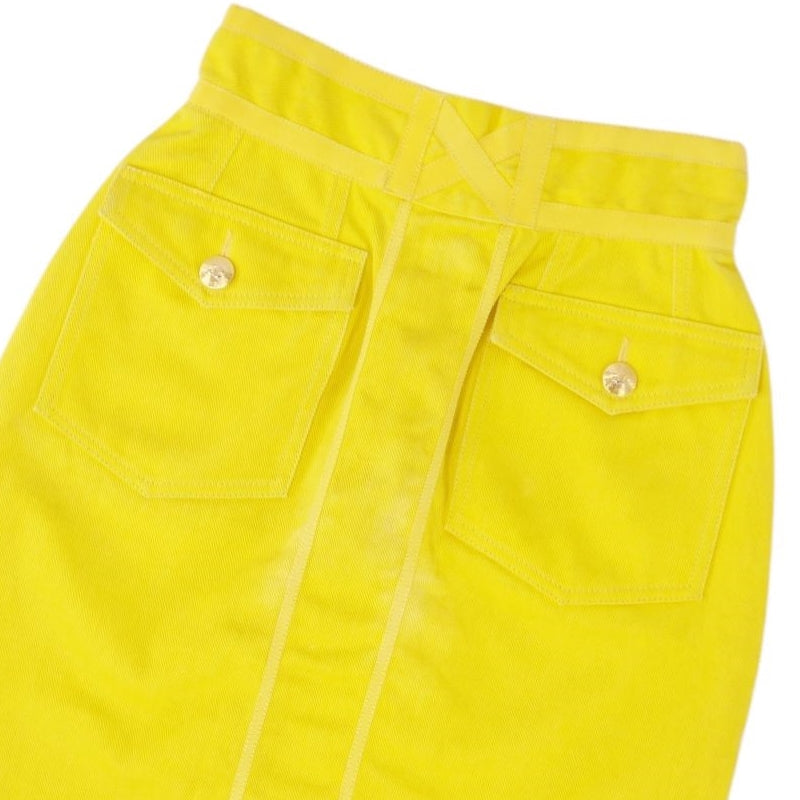 Vint Chanel  Coco Short  Cotton Bottoms  Made in France 34(XS equivalent) Yellow  E-