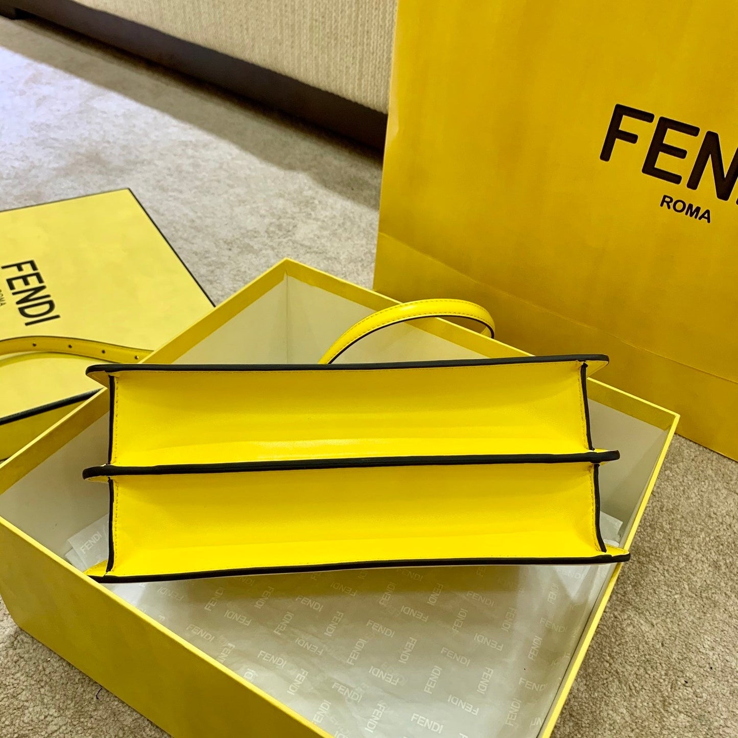 Fendi Peekaboo ISeeU East-West Yellow