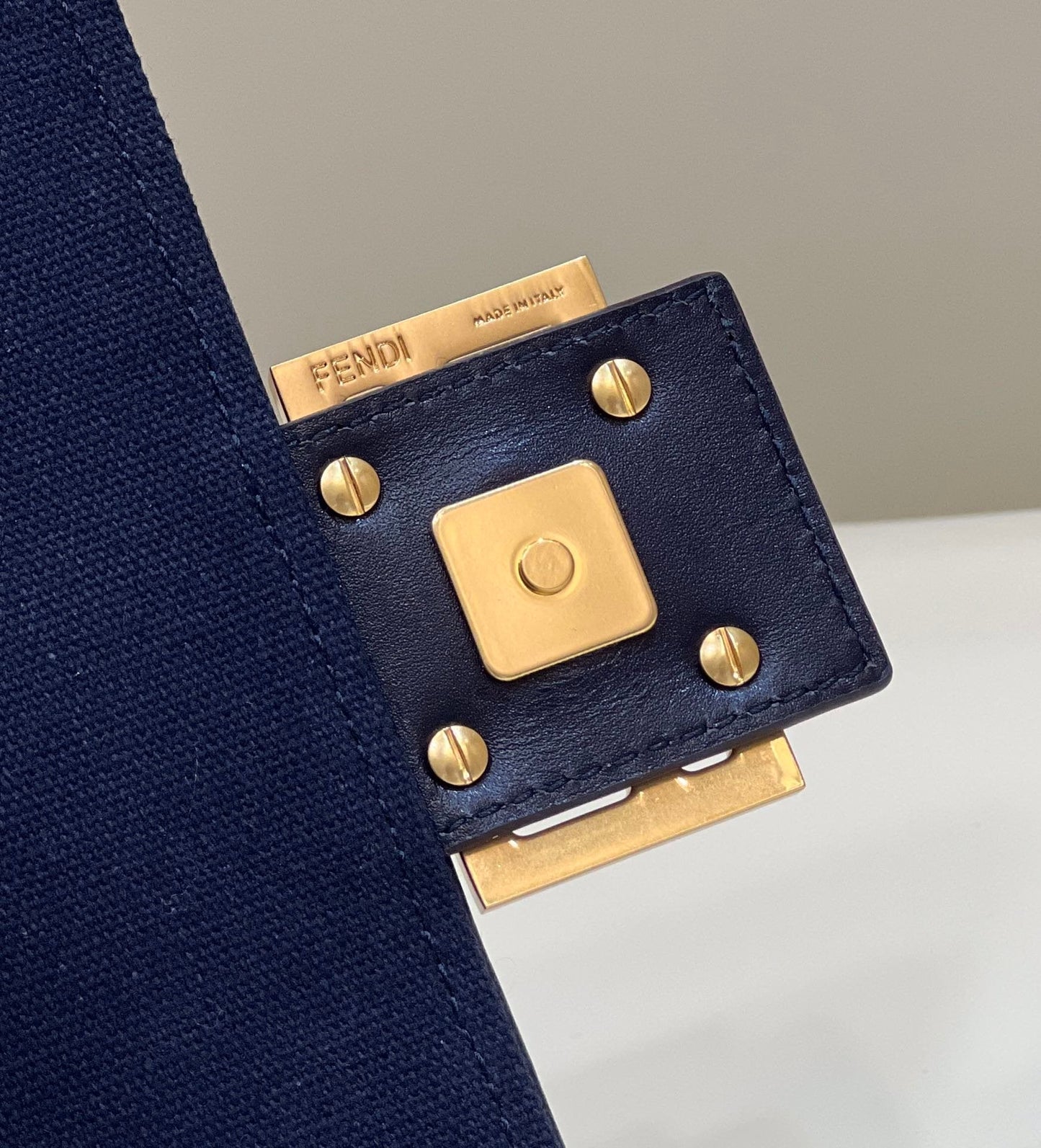 Fendi Baguette Dark Blue  Crossbody Bags