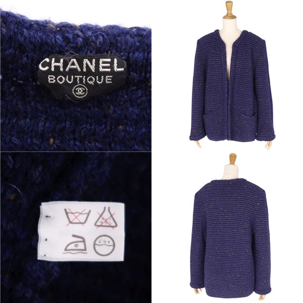 Vint Chanel Jacket e Wool Buttonless Tops  40 (M Equivalent) Naïve  NIV