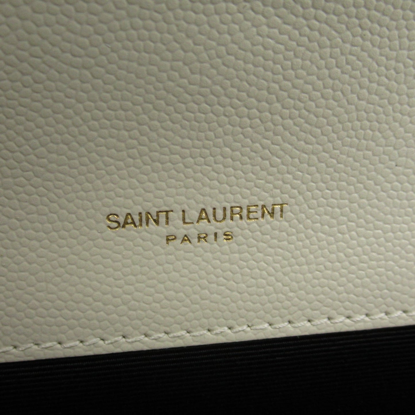 Saint Laurent Chain Shoulder Bag Leather Bag White 600195BOW919207